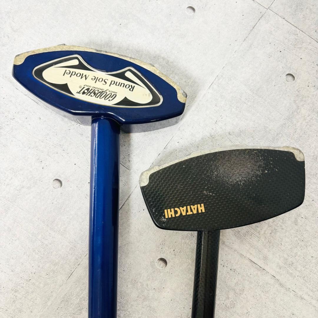 グラウンドゴルフ クラブ 2本セット アシックス ハタチ クラブバッグ付き