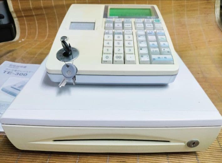 カシオレジスター　TE-300　フル設定無料　 送料無料人気機種　151617