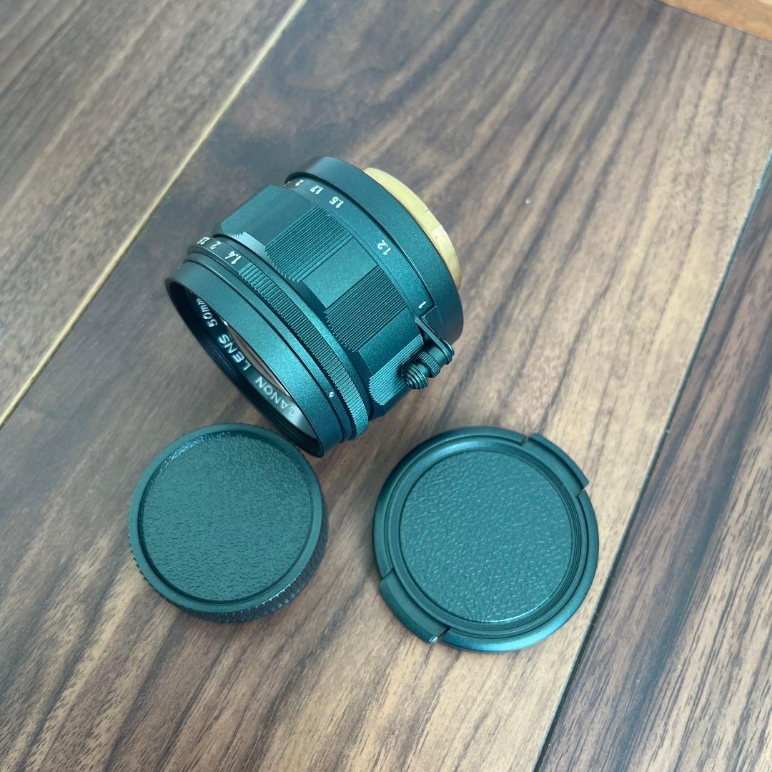 Canon P ＋　canon 50mm f1.4 L39 【グリーン】