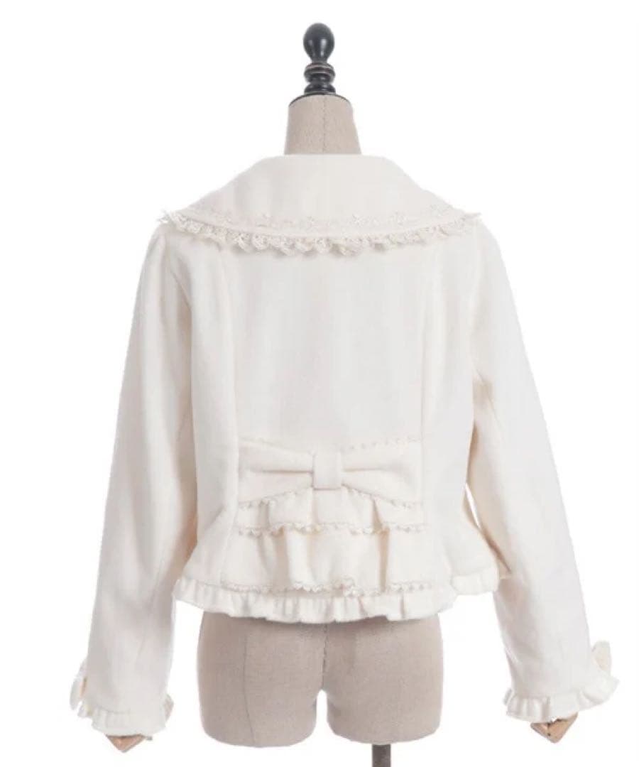 Chalmiere パールリボンショートコート