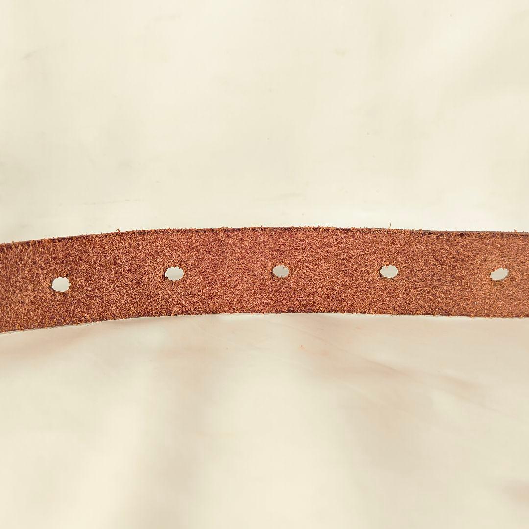 【英国製ヴィンテージ】ダブルラップ本革ベルト　上質クラシックドレスベルト　正規品