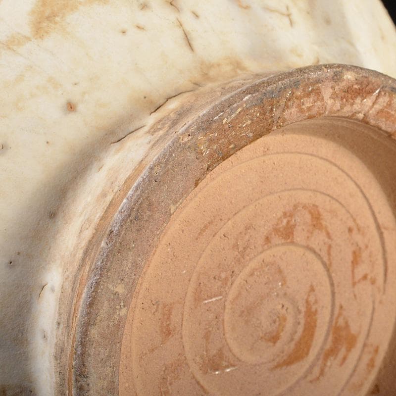 中国　磁州窯白磁　陰刻蓮花文　玉壷春瓶　C　R6084F