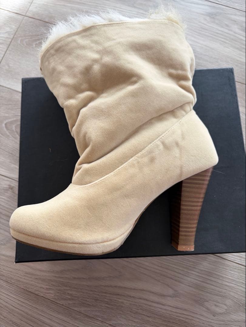 LIZ LISA リズリサ ファー付 ショートブーツ リボン　Lサイズ