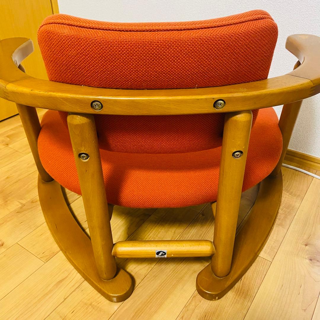 【希少品 送料込】無限工房 福竹産業 かに座椅子 ローチェア バリアフリー