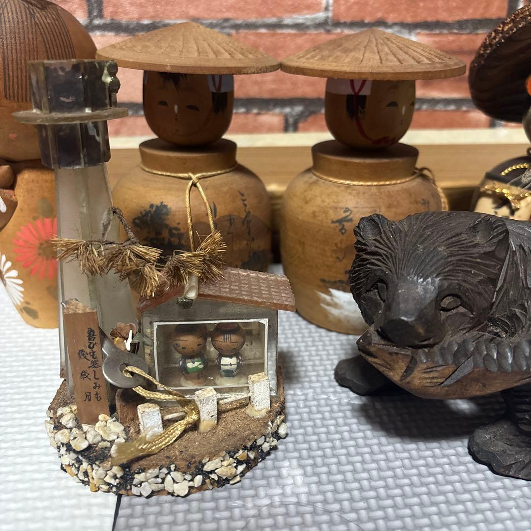 こけし他置物　16点