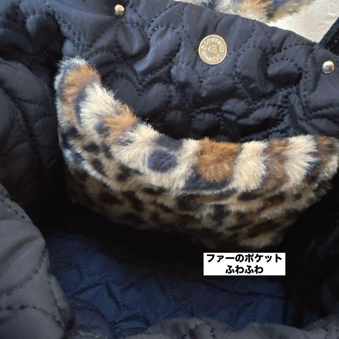 さ*ー様 コヤンイサムチョン♡豹柄うさリトルサンダーちゃんのベルベットトートバッ