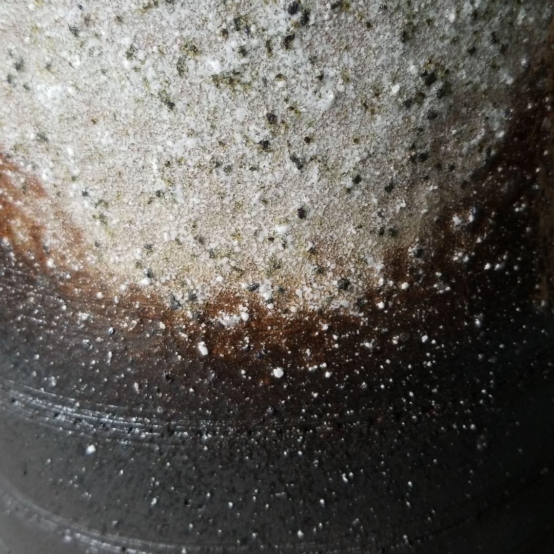 信楽焼傘立て  手付き窯変 高さ４２cm