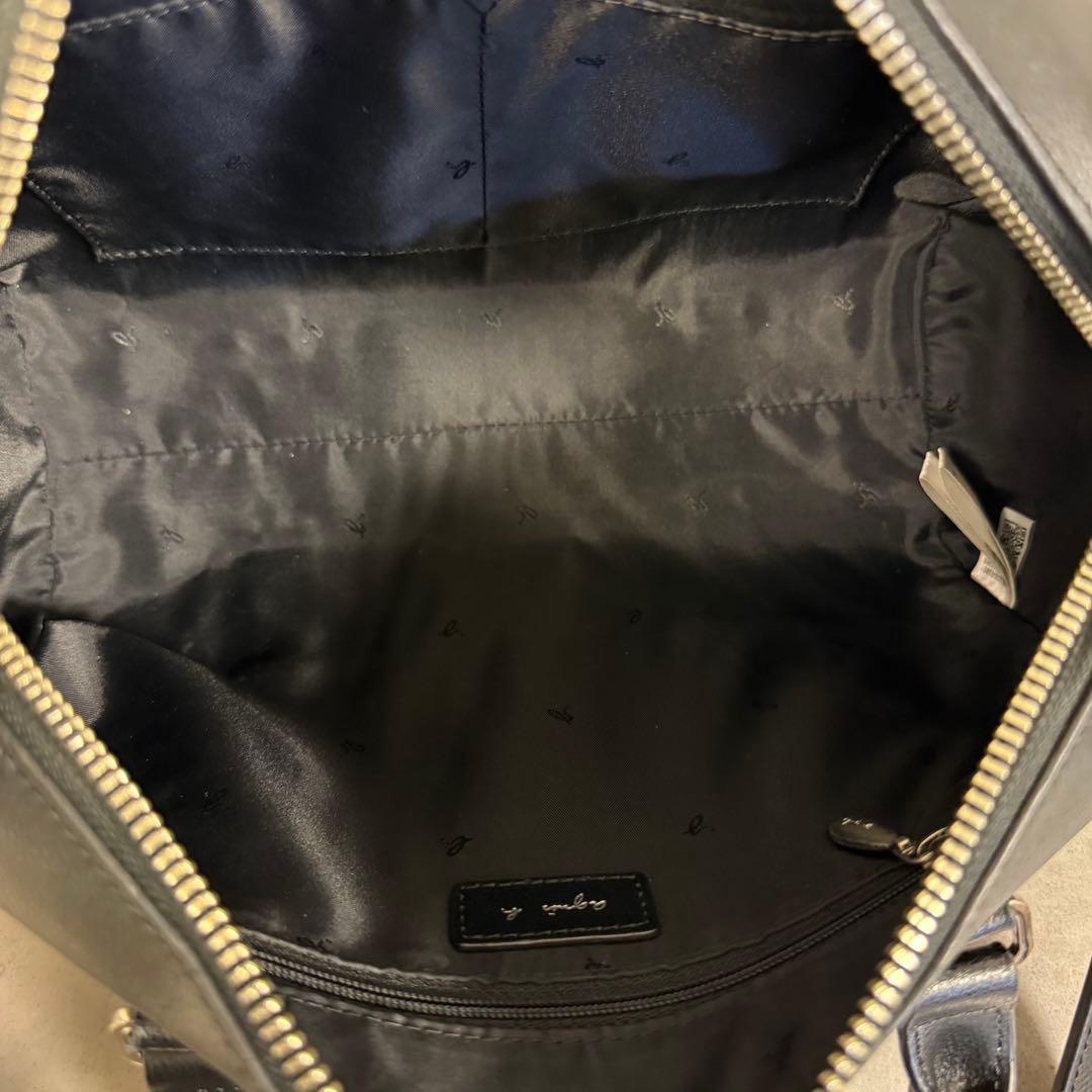 アニエスベー ショルダーバッグ 2way 斜め掛け　ミニボストン　レザー