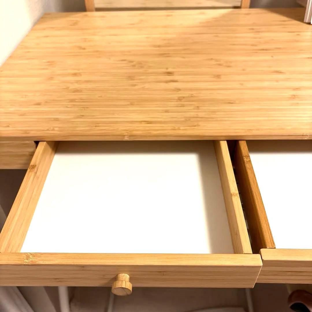 美品⭐︎送料込み完成品イケアIKEAリルオーセン デスク LILLÅSEN 竹素材