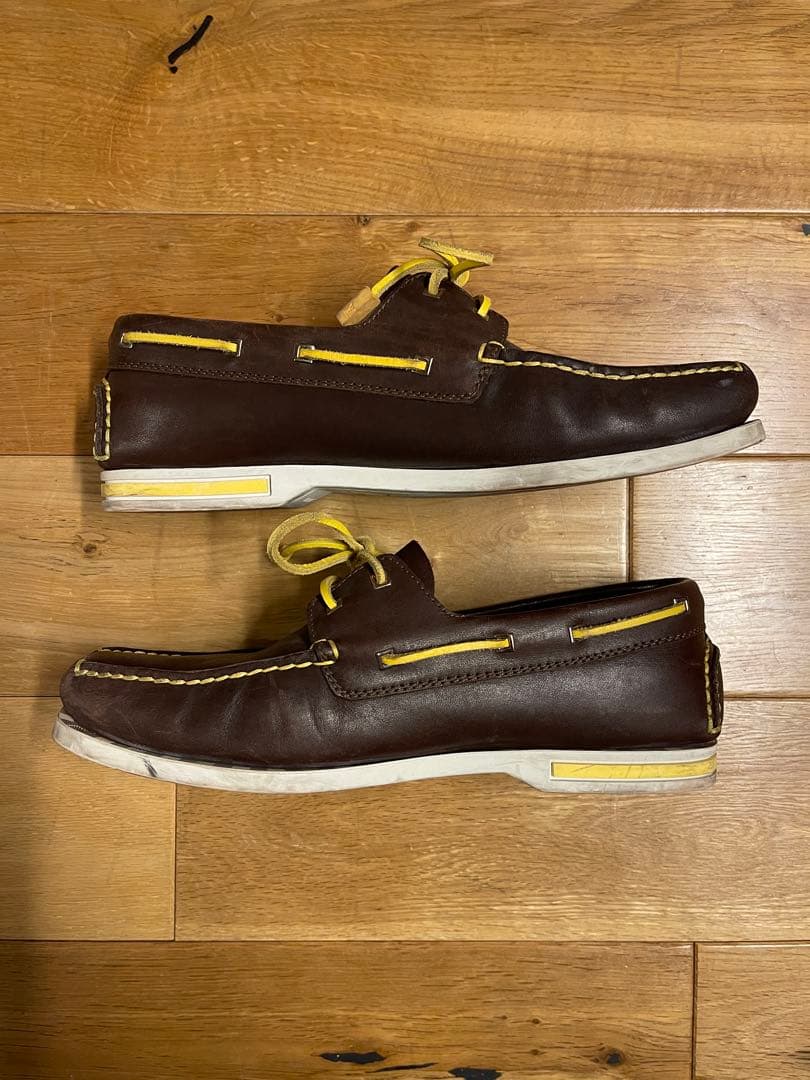 48.1014syルイヴィトン カップ レザー デッキシューズ 革靴