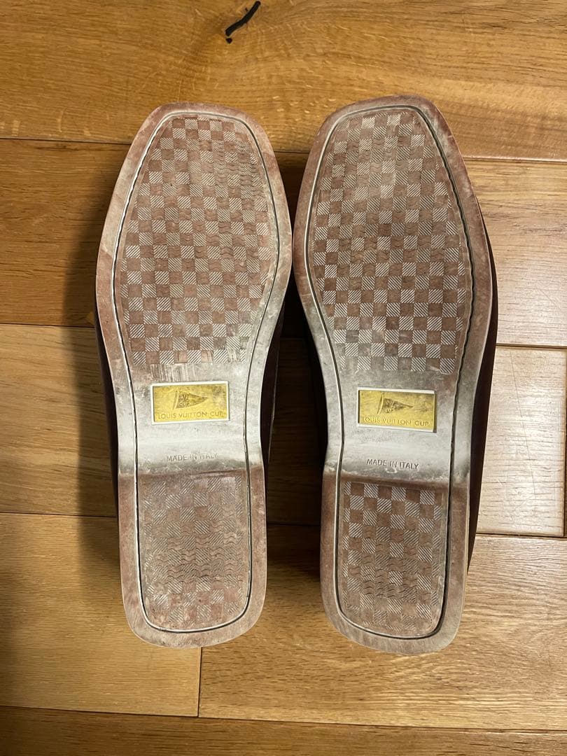 48.1014syルイヴィトン カップ レザー デッキシューズ 革靴