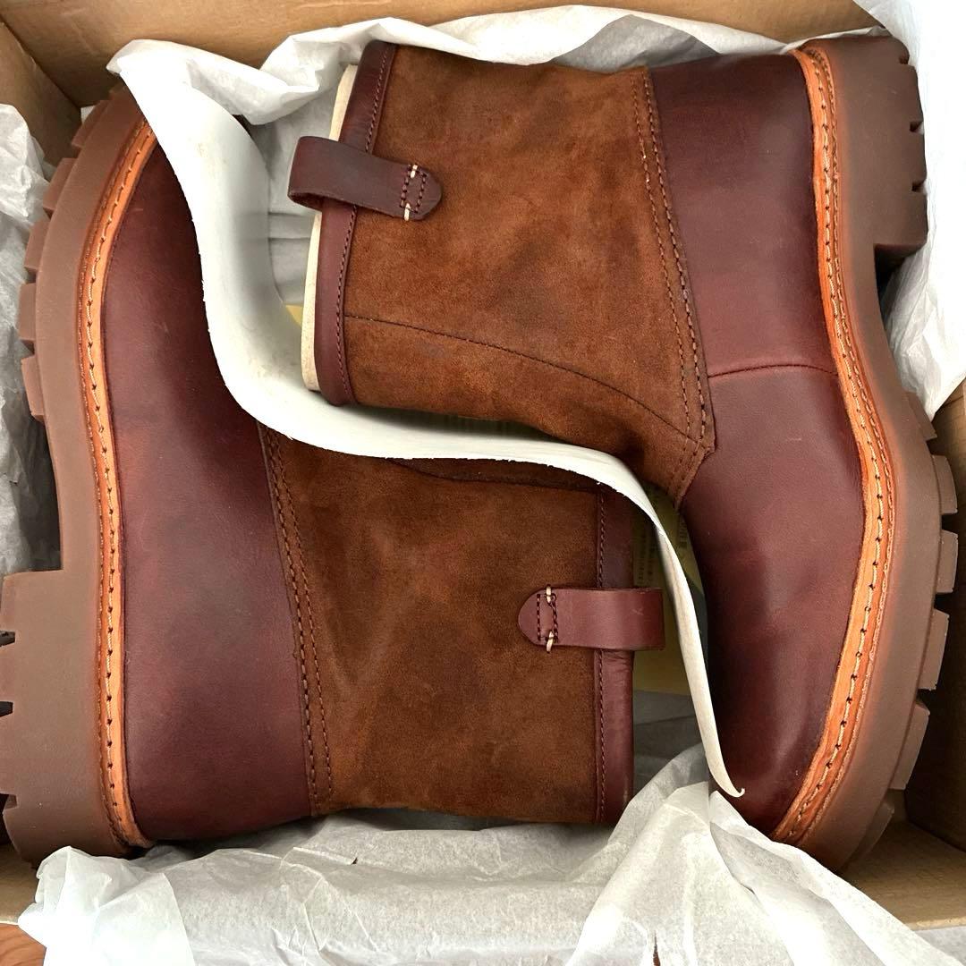 【極美品】クラークス Trace Top マホガニーレザー 本革 ブーツ26.5