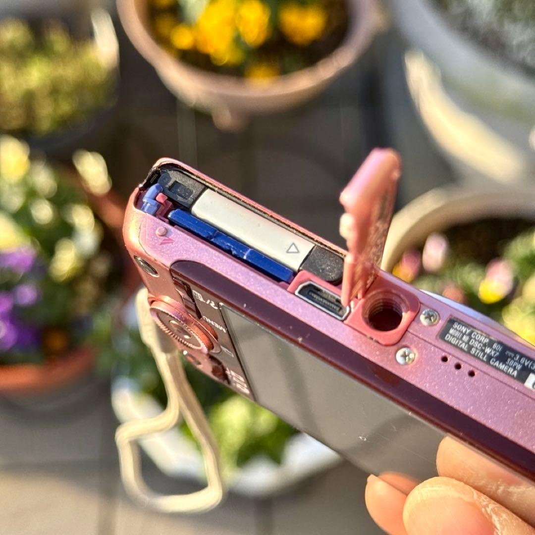 ☆動作OK SONY DSC-WX7 バッテリー&充電器&SDカード付き ピンク