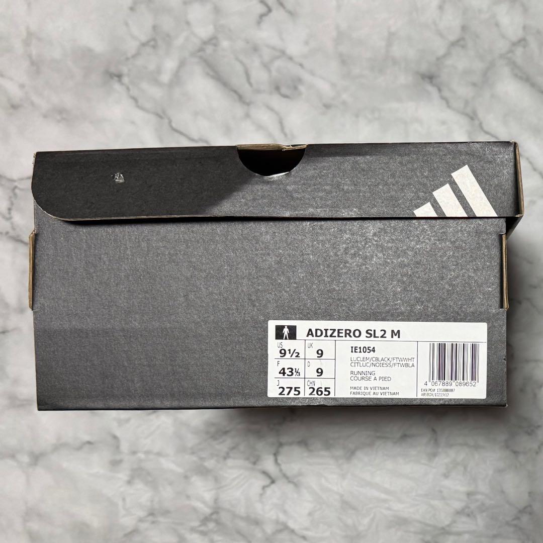美品☆adidas ADIZERO アディゼロ SL 2 27.5cm