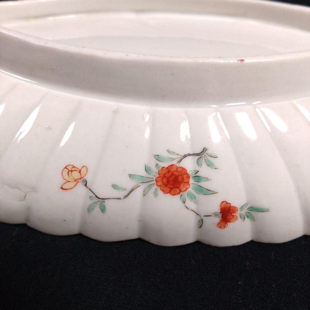 古伊万里柿右衛門様式草花文長皿