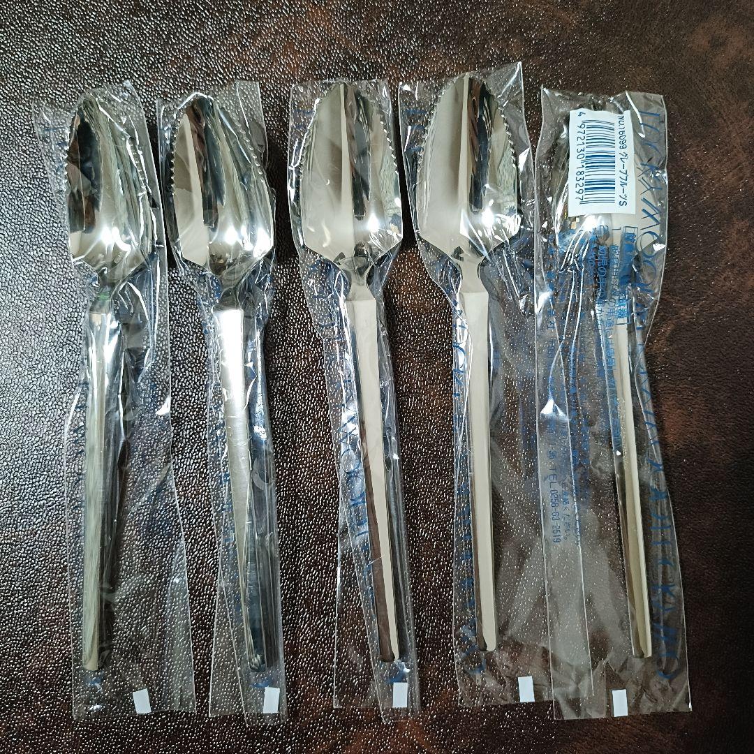 【未使用】ラッキーウッド　スカンジナビア　18-10　35本　カトラリーセット