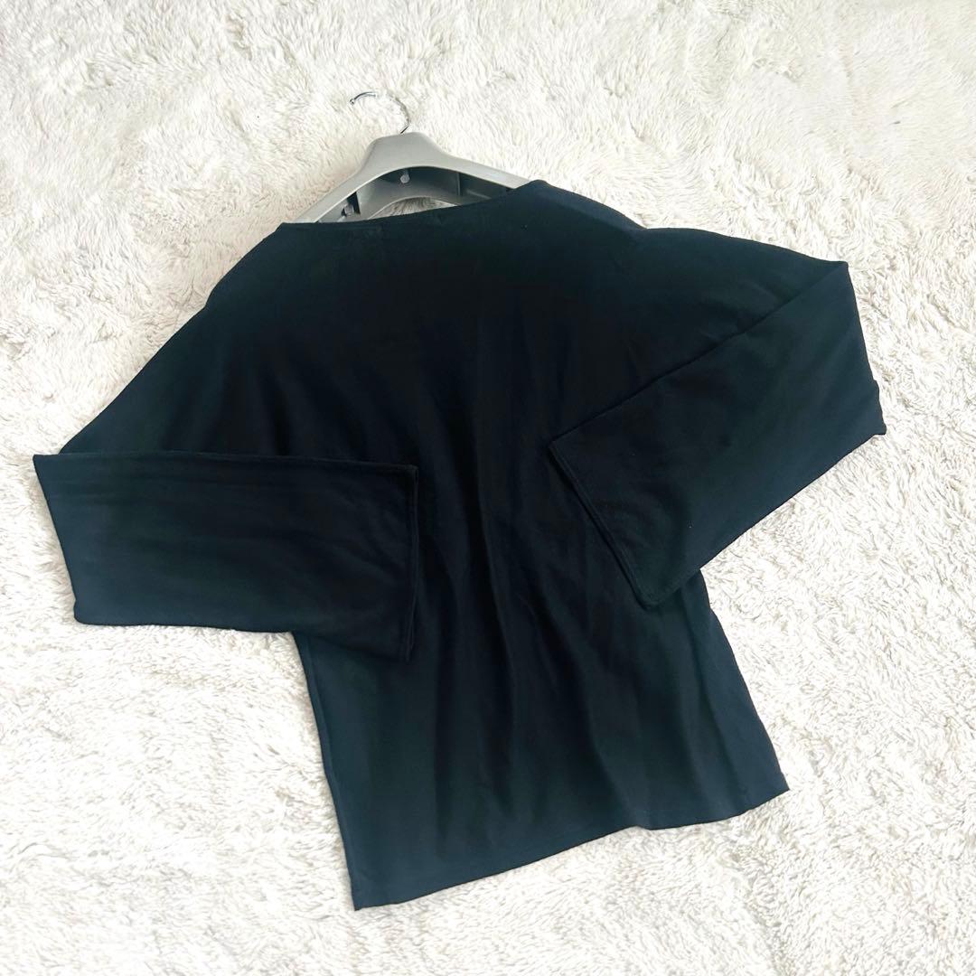 VIVIENNE TAM ✨ブラック カーディガン コットンシルクフラワー刺繍