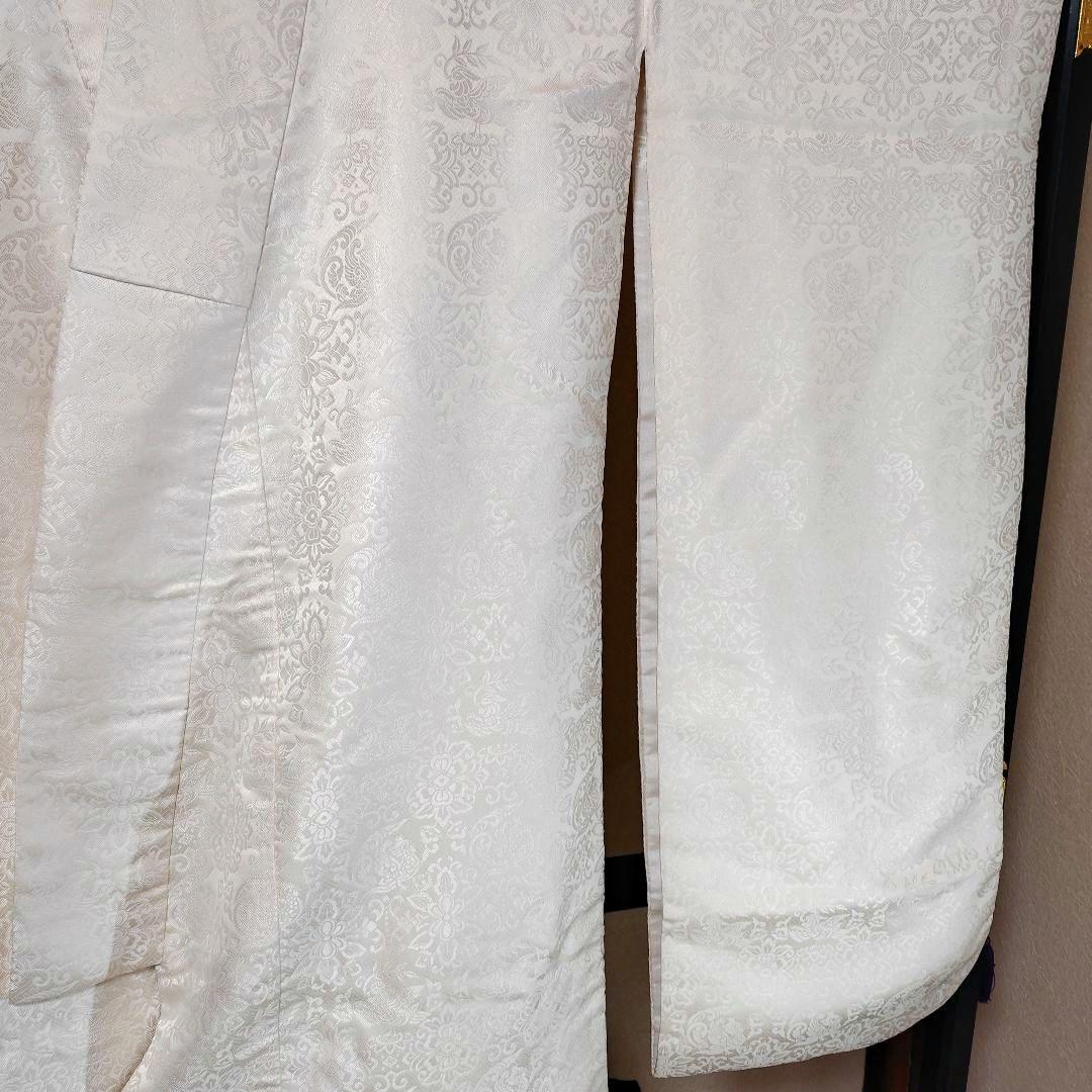 三つ紋白無垢 華紋柄打ち掛けL