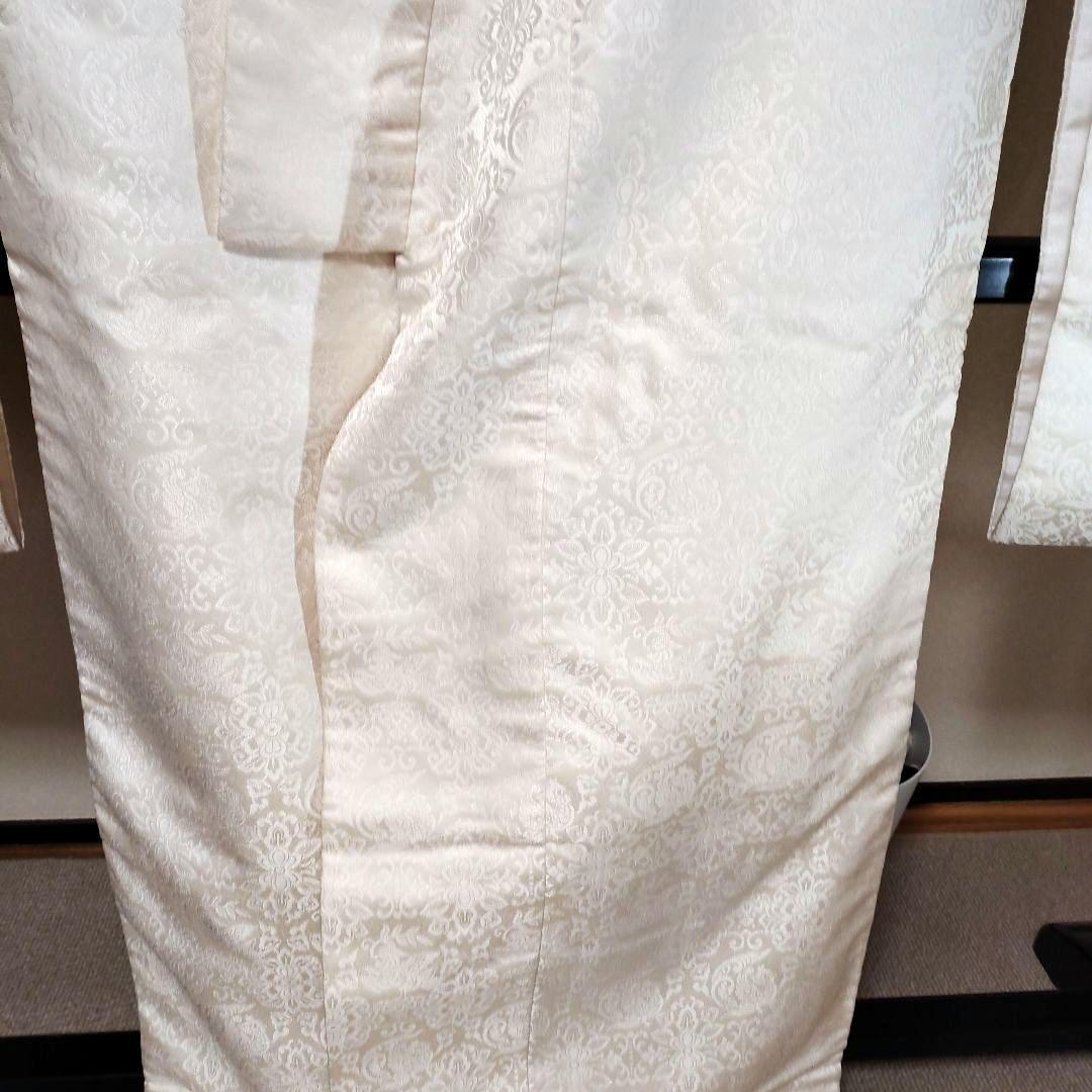 三つ紋白無垢 華紋柄打ち掛けL