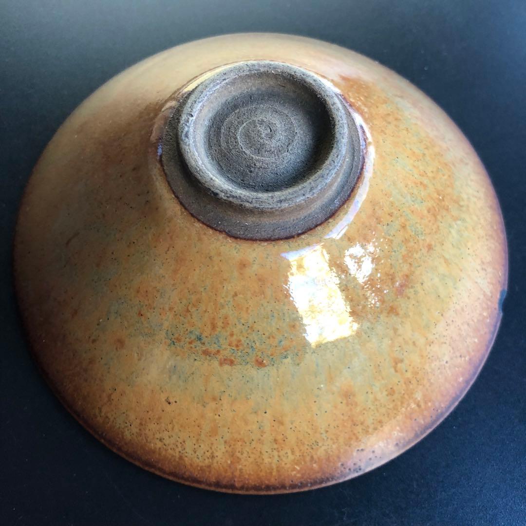 美しい古美術◼️蔵から美しい飴茶色の雰囲気のある抹茶茶碗が出て来ました。茶道具