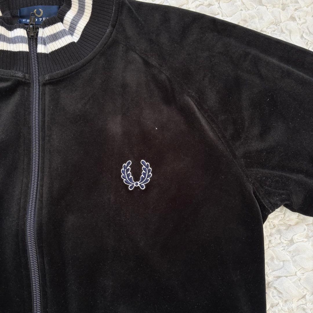 希少日本製　フレッドペリー ベロアトラックジャケットリブライン