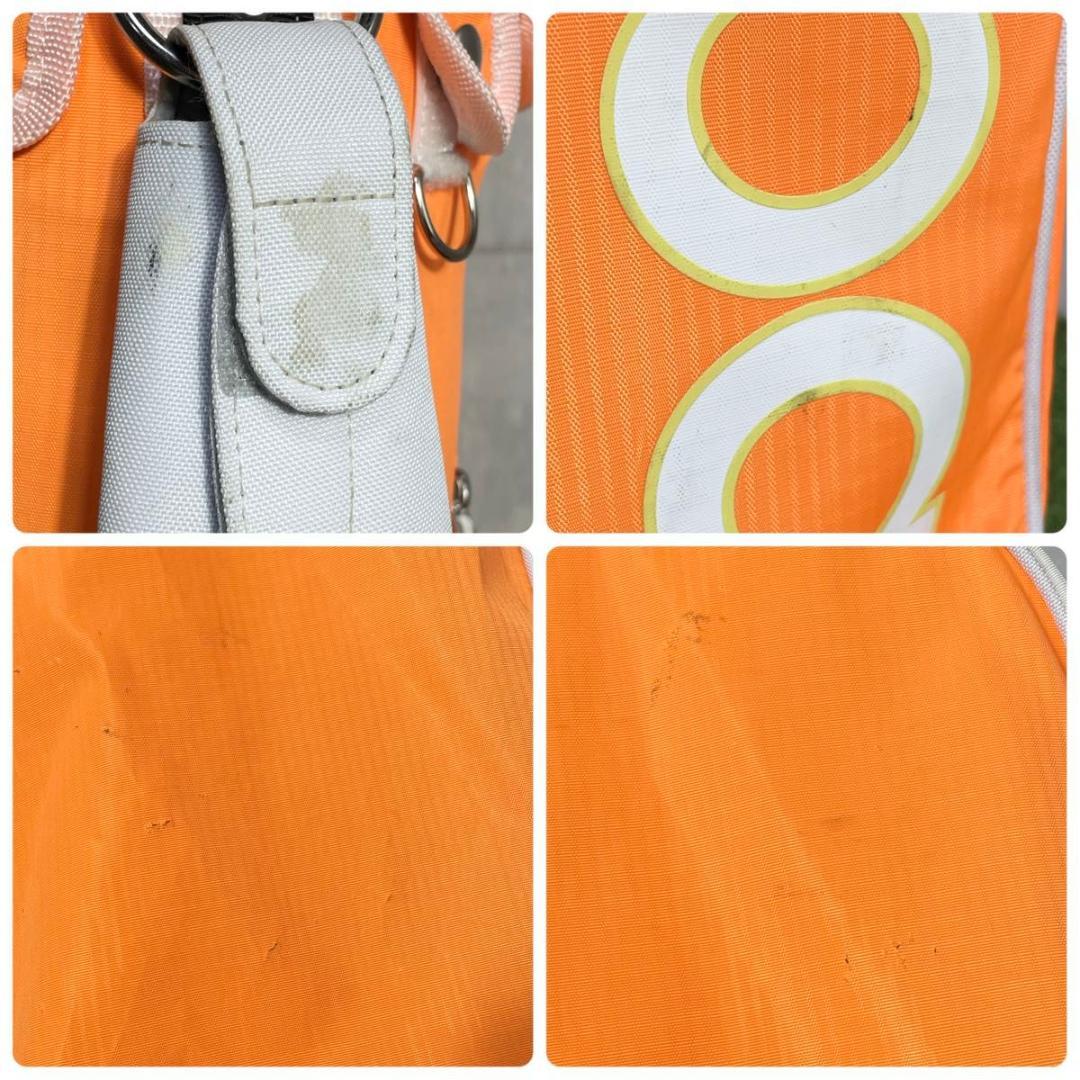 ニューバランス NEW BALANCE キャディバッグ ゴルフバッグ オレンジ