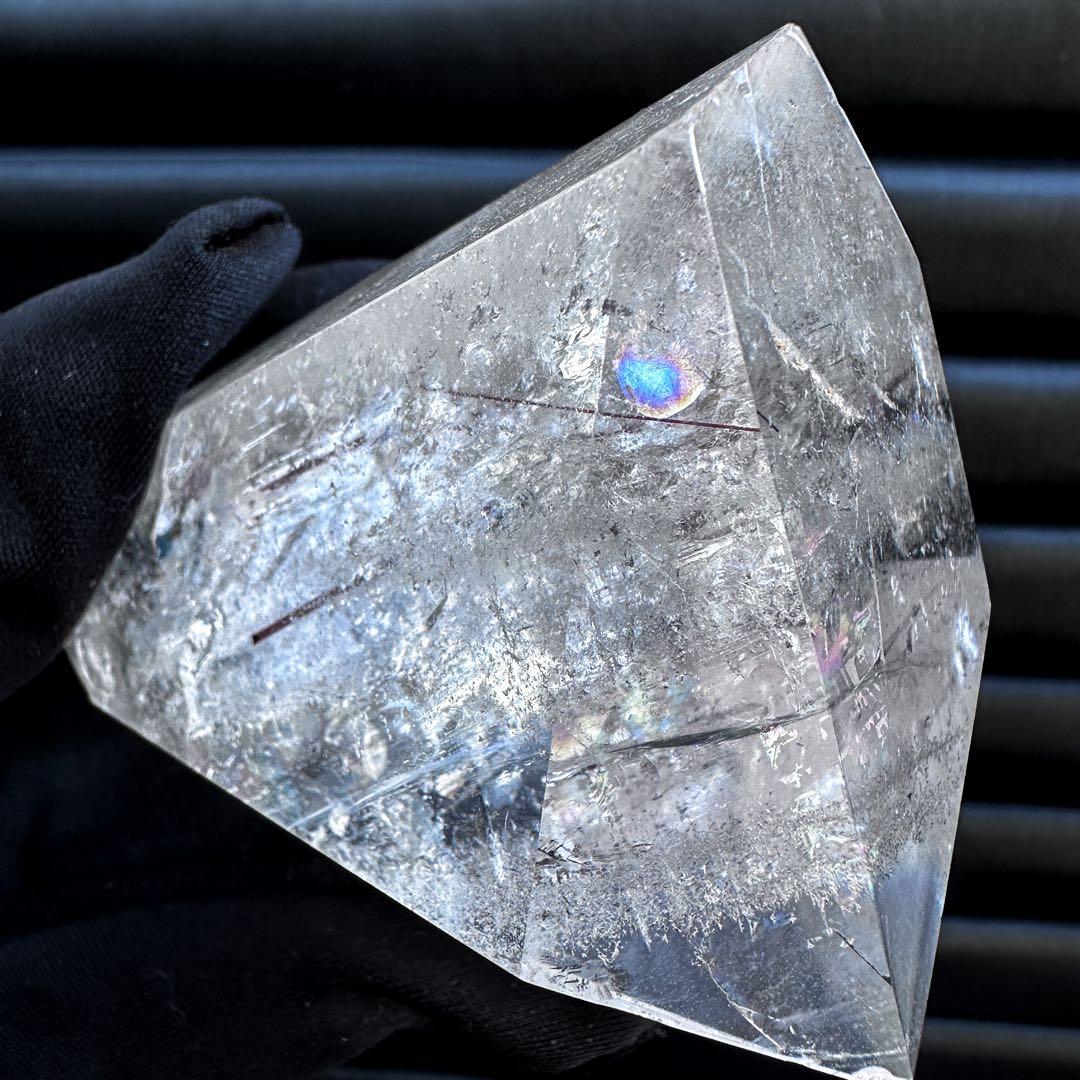 【金運】レインボー☆ヒマラヤ水晶レッドルチルクオーツフリーフォームA1177