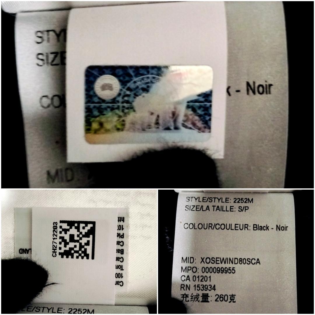 【極美品・JPタグ】カナダグース クロフトンパッファー ダウンジャケット S 黒