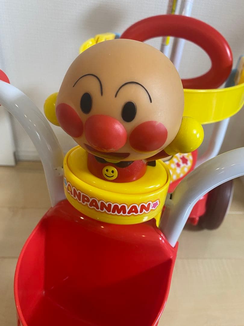 【美品】★それいけ！アンパンマンオールインワンUPII折りたたみ三輪車
