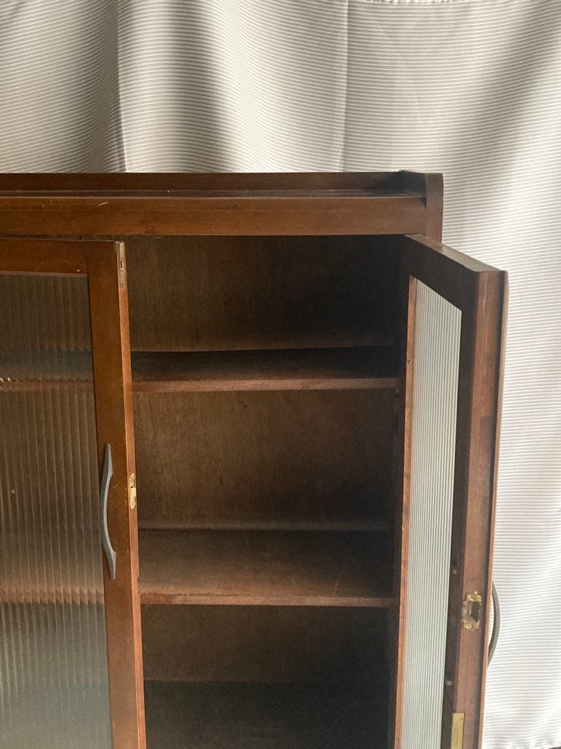 美*桜様 古道具　本棚　ガラスキャビネット