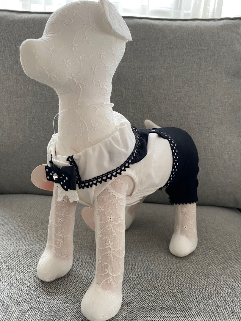 新品 華集LULU doll ヘッドリュクスバーディ 水玉蝶タイ ケアお洋服