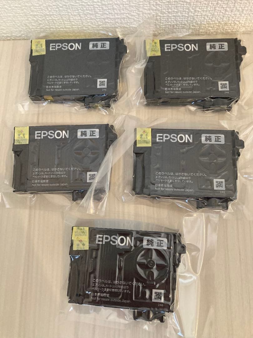 【純正・未使用】EPSON ICC76 インクカートリッジ 5個　IC4CL76