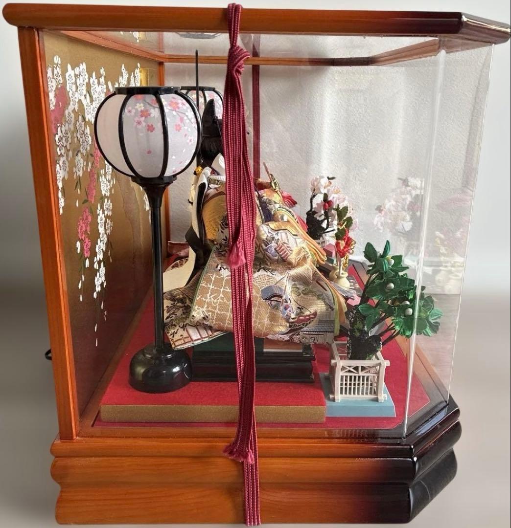 藤翁作 けんらん親王飾 アクリルケース入り 雛人形