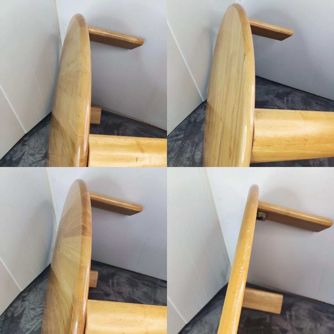 円卓　ちゃぶ台　テーブル 折りたたみ 木製 座卓 丸 80cm レトロ　イシモク