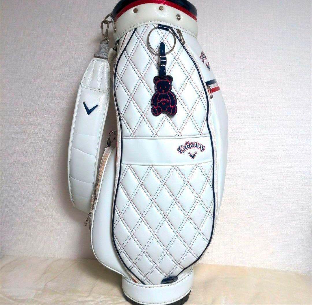 dc9 Callaway レザー キャディバッグ 白
