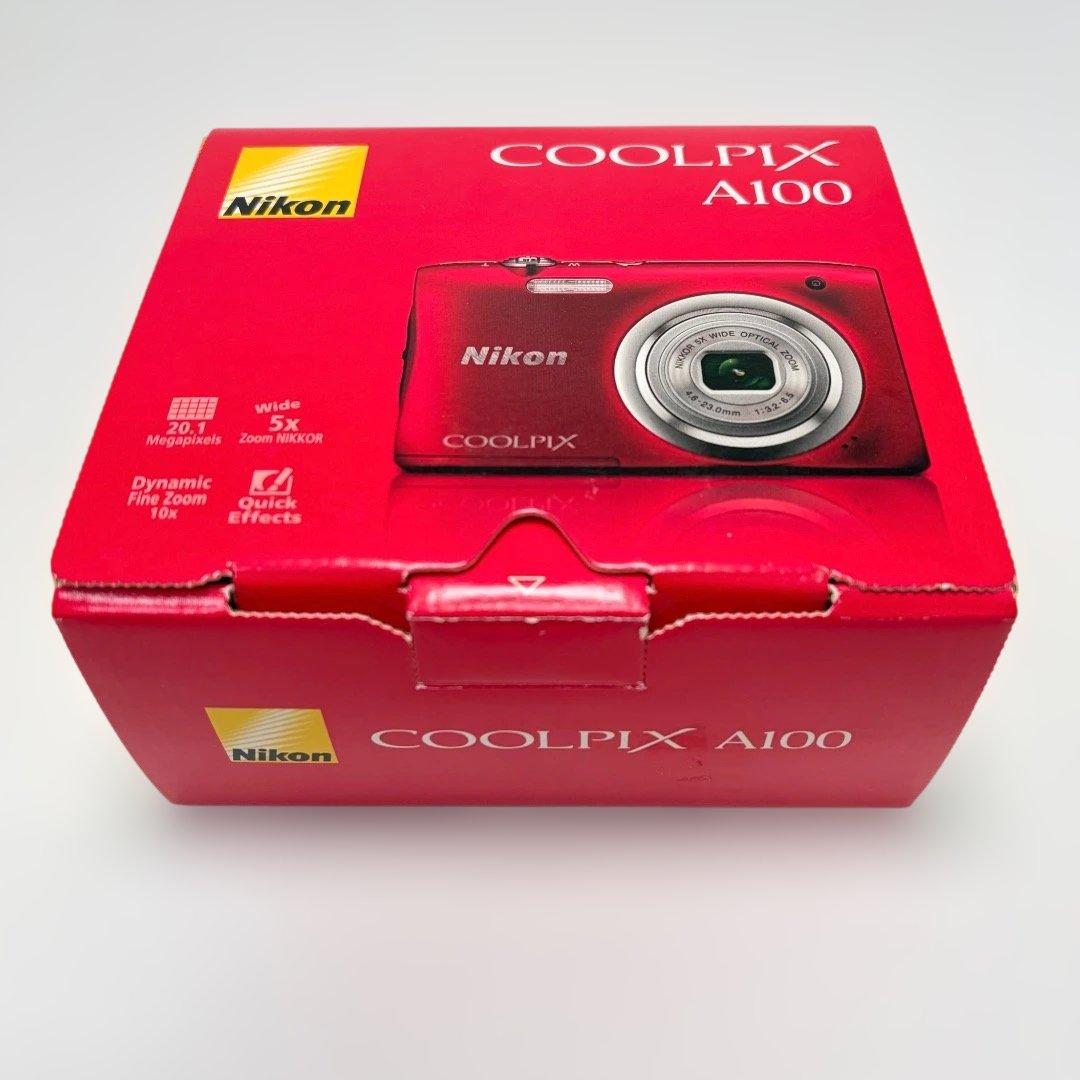 極上美品✨Nikon COOLPIX A100 レッド 動作確認済 未使用級✨