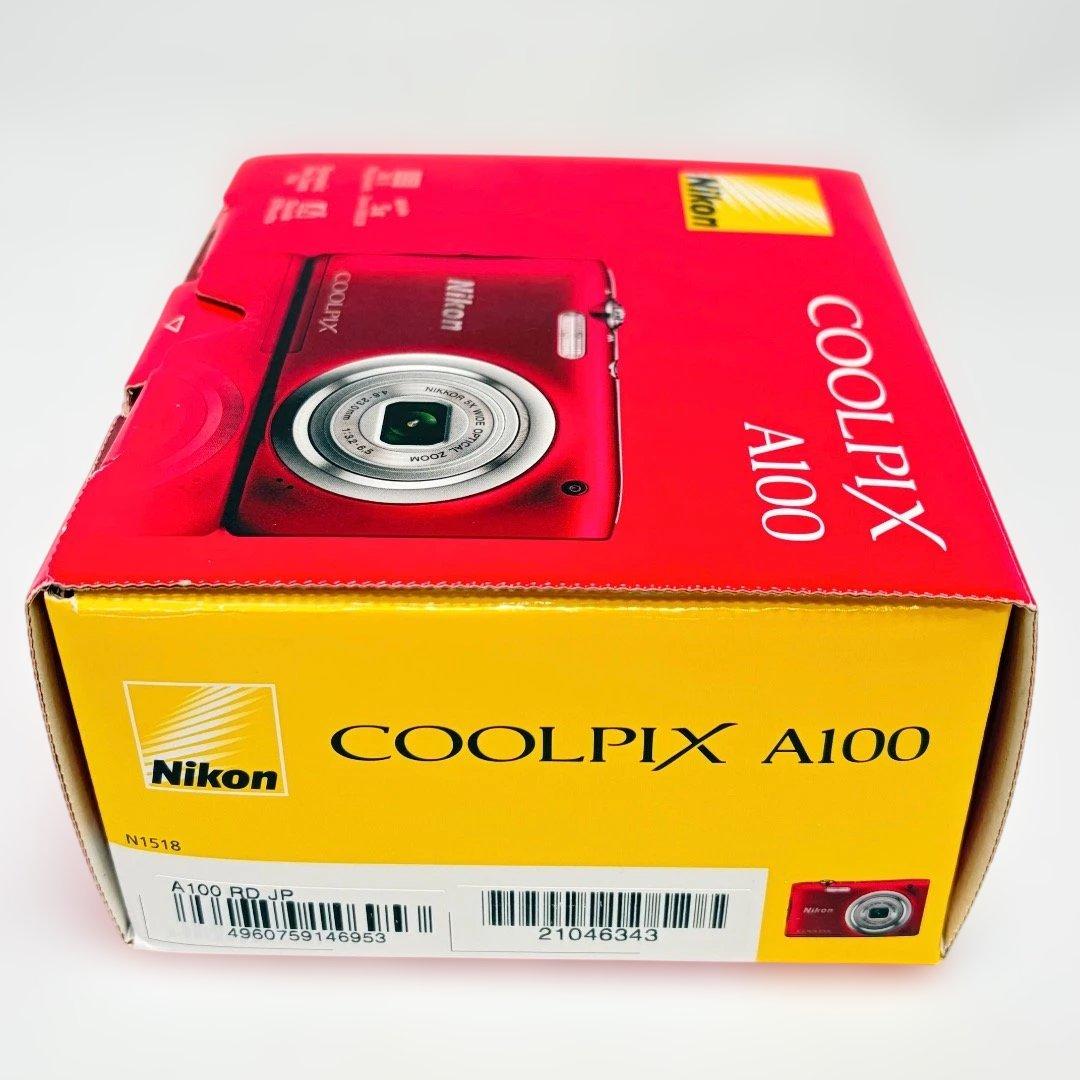 極上美品✨Nikon COOLPIX A100 レッド 動作確認済 未使用級✨