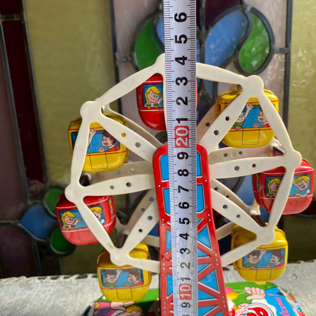 ゆめぷう＊希少 レア ブリキ 観覧車 アンティーク インテリア 昭和レトロ