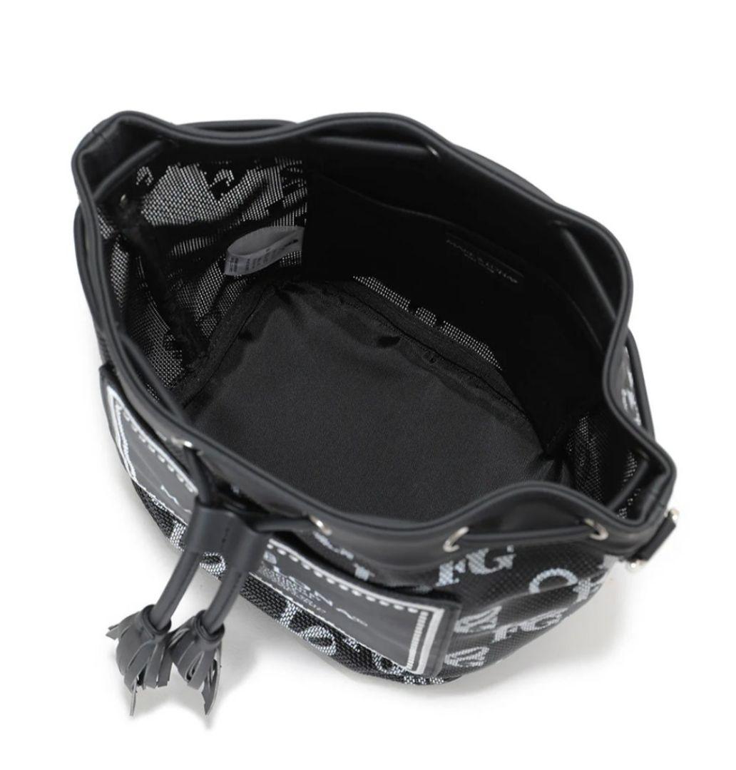 良品✦マークアンドロナ★25年春夏メッシュゴルフラウンドカートバッグ✦ブラック