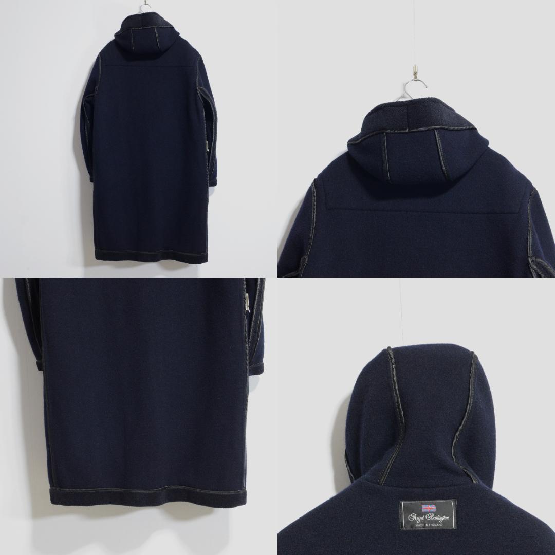 超極上品 ムーアブルック ダッフルコート Rバーリントン Hネイビー 38