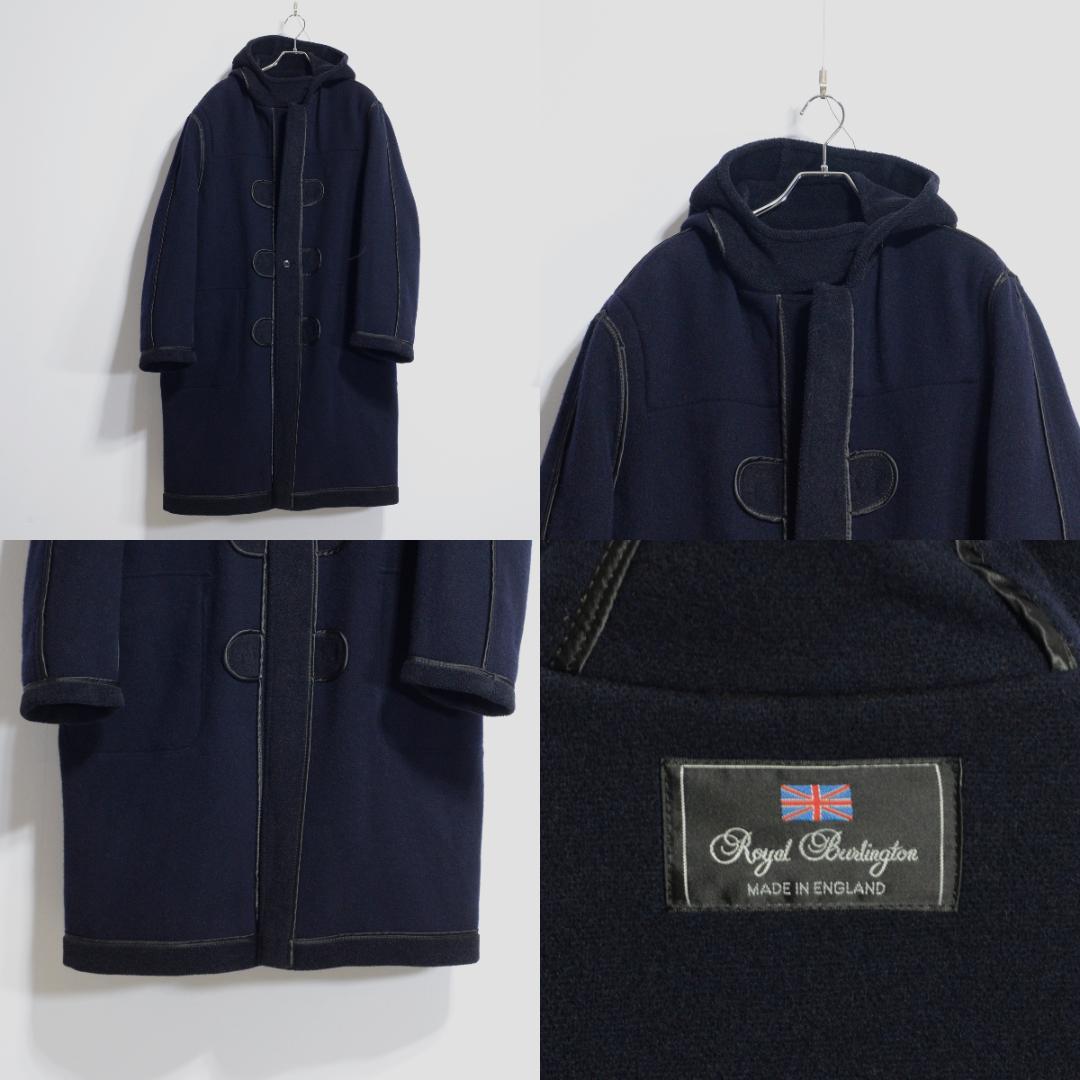超極上品 ムーアブルック ダッフルコート Rバーリントン Hネイビー 38