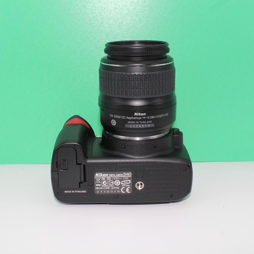 【動作確認済・S数極少1875】Nikon D40 標準レンズセット