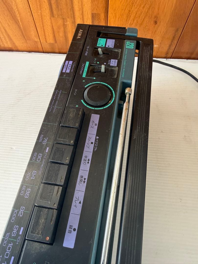 AIWA CS-J20 ラジカセ レトロ希少青色(a67)