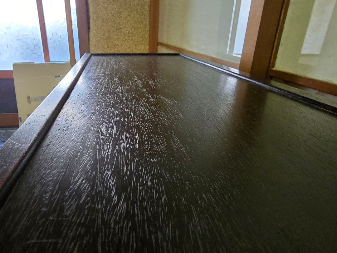 昭和レトロ家具 茶箪笥 飾り棚 チェスト 当時物 紫檀 唐木 黒檀