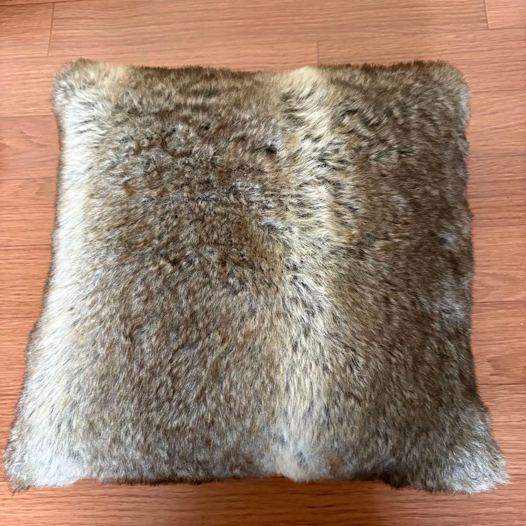 ファー調クッションセット 6個入り　大型　 内フェザー