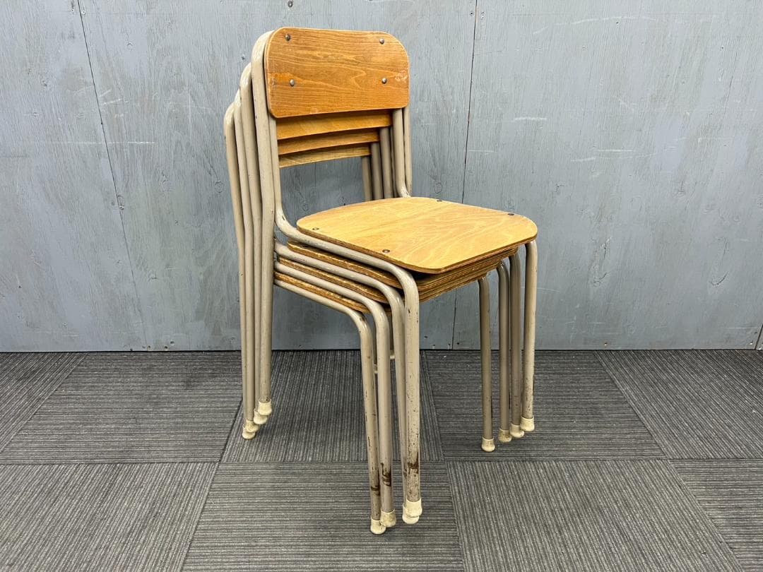 828◆自社便対応地域あり◆学童机・学童椅子4組(新JIS5.5号)学校学習塾