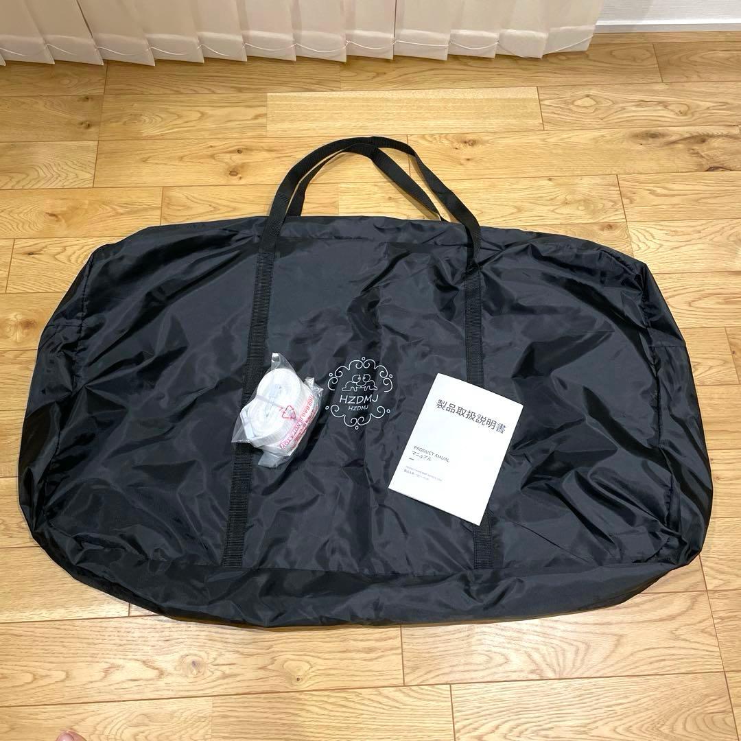 ベビーベッド　折りたたみ　HZDMJ ベージュ