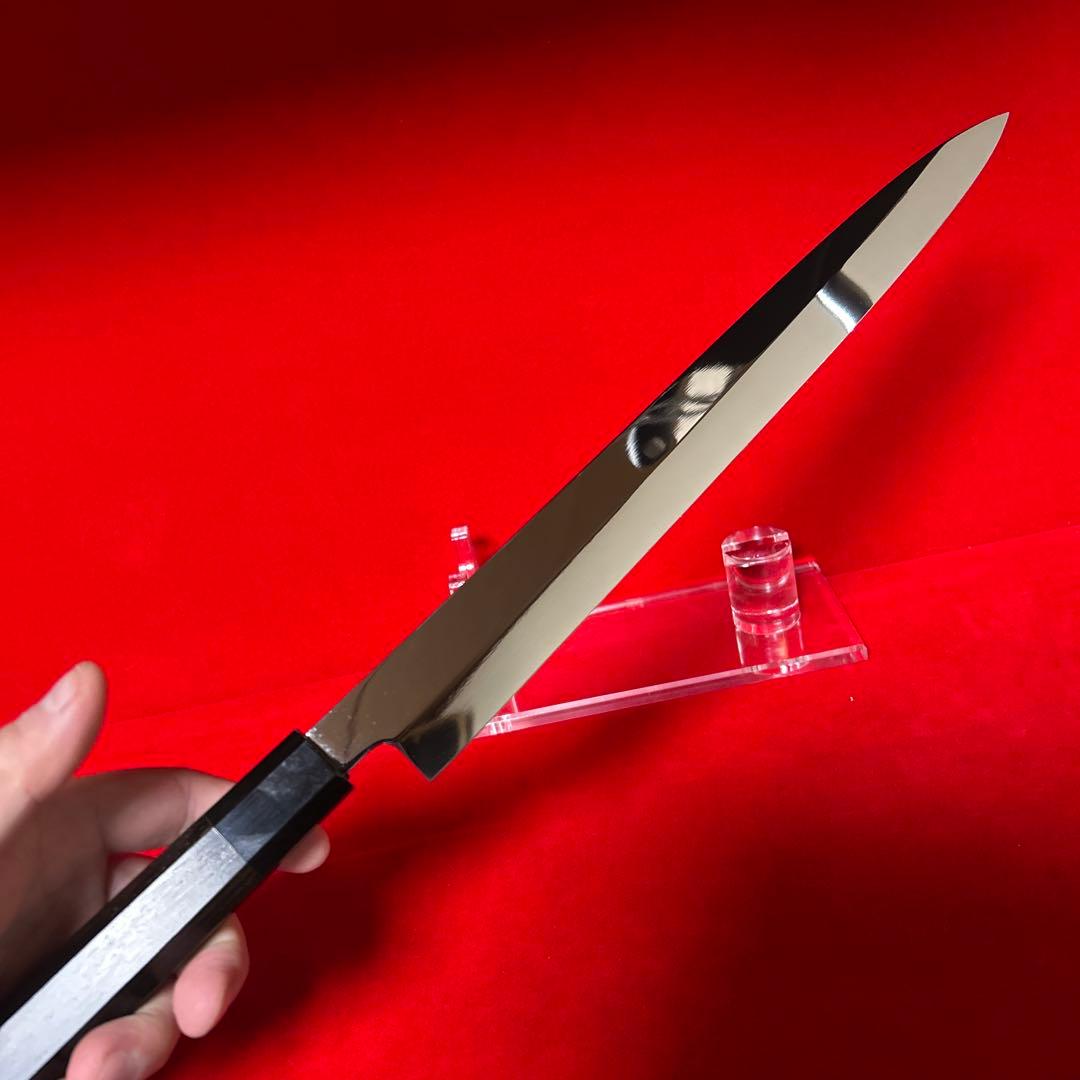 包丁　フグ引く　尺　鏡面仕上げ　切味抜群　箱付　未使用品