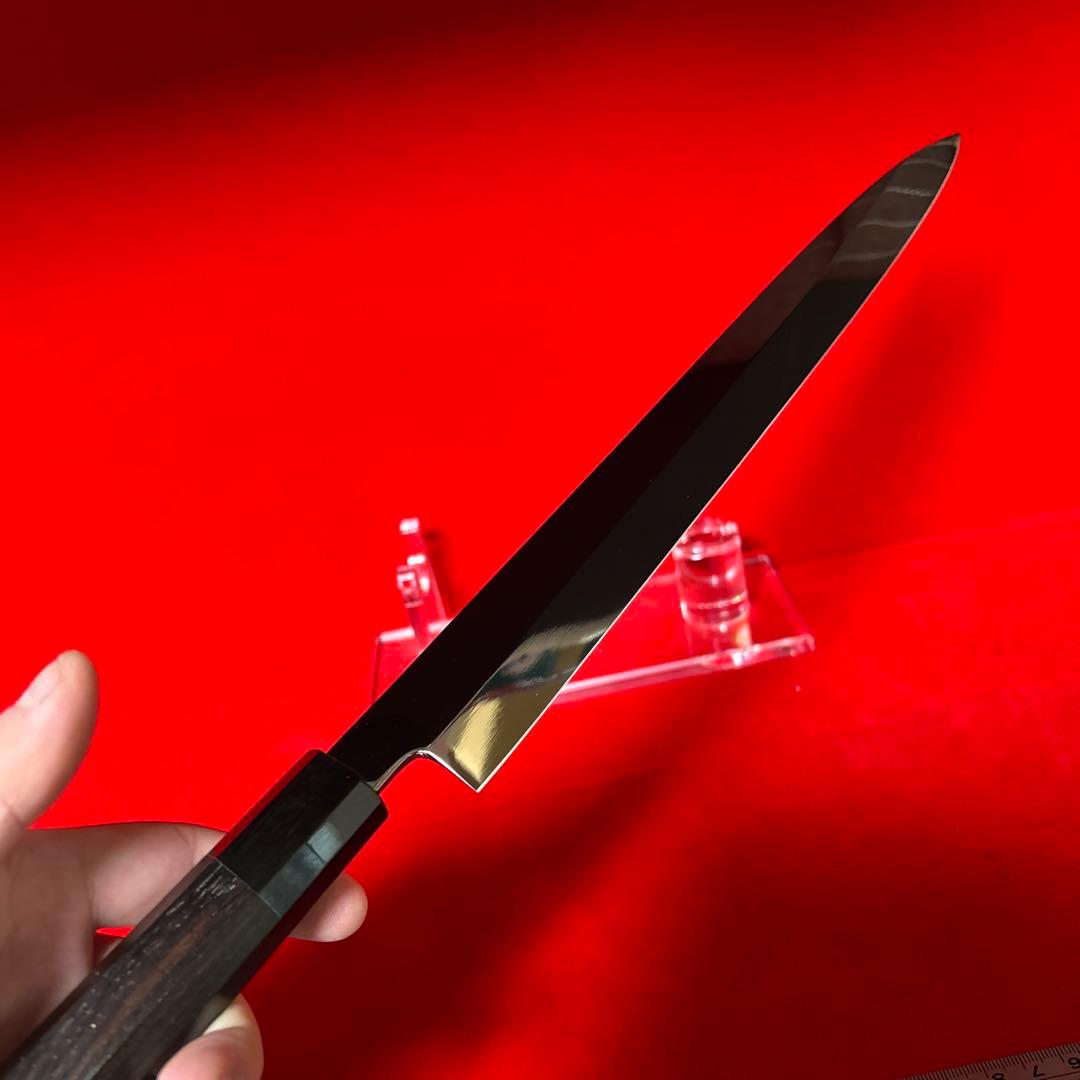 包丁　フグ引く　尺　鏡面仕上げ　切味抜群　箱付　未使用品