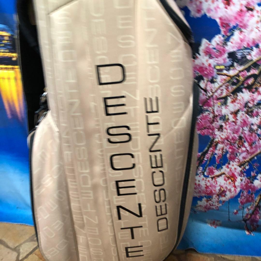 寶BV-1119 デサント キャディバッグ ベージュ　カート式 6分割